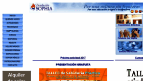 What Fundacionsophia.com website looked like in 2017 (6 years ago)