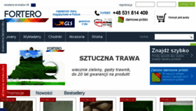 What Fortero.pl website looked like in 2017 (6 years ago)