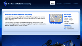 What Fortunemetalrecycling.com website looked like in 2017 (6 years ago)