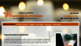 What Funerariamedeirosbartolomeu.pt website looked like in 2017 (6 years ago)