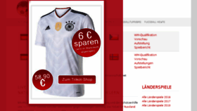 What Fussballnationalmannschaft.net website looked like in 2017 (6 years ago)
