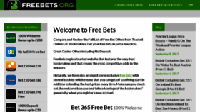 What Freebets.org website looked like in 2017 (6 years ago)