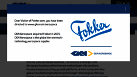 What Fokker.com website looked like in 2017 (6 years ago)