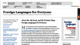 What Foreignlanguagesforeveryone.com website looked like in 2017 (6 years ago)