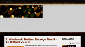 What Festiwaldobregopiwa.pl website looked like in 2017 (6 years ago)