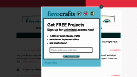 What Favecraftsblog.com website looked like in 2017 (6 years ago)