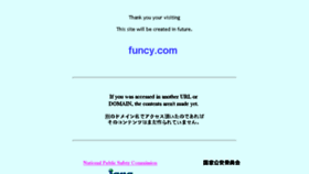 What Funcy.com website looked like in 2017 (6 years ago)