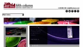 What Fifthcolumn.co.uk website looked like in 2017 (6 years ago)