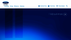 What Ford.co.uk website looked like in 2017 (6 years ago)