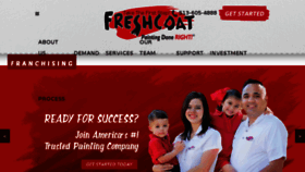What Freshcoatpaintersfranchise.com website looked like in 2017 (6 years ago)