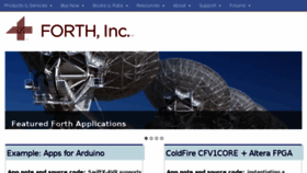 What Forth.com website looked like in 2017 (8 years ago)