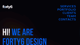 What Forty6design.com website looked like in 2017 (6 years ago)