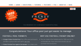 What Footballfrenzyonline.com website looked like in 2017 (6 years ago)