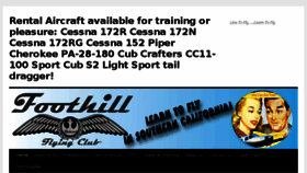 What Foothillflyingclub.com website looked like in 2017 (6 years ago)