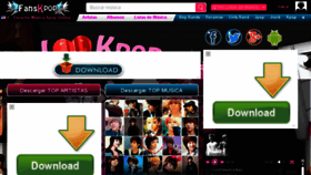 What Fanskpop.com website looked like in 2017 (6 years ago)