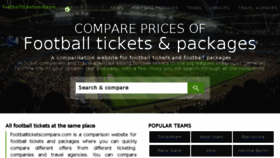 What Footballticketscompare.com website looked like in 2017 (6 years ago)