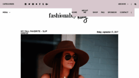 What Fashionablykay.com website looked like in 2017 (6 years ago)
