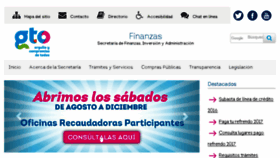 What Finanzas.guanajuato.gob.mx website looked like in 2017 (6 years ago)