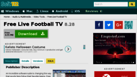 What Free-live-football-tv.soft112.com website looked like in 2017 (6 years ago)