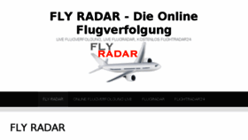 What Fly-radar.com website looked like in 2017 (6 years ago)