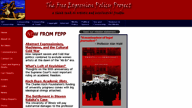 What Fepproject.org website looked like in 2017 (6 years ago)