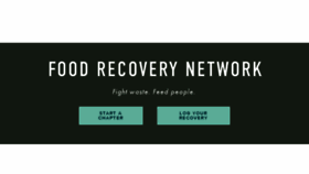 What Foodrecoverynetwork.org website looked like in 2017 (6 years ago)