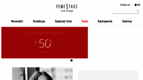 What Femestage.com website looked like in 2017 (6 years ago)