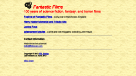 What Fantastic-films.com website looked like in 2017 (6 years ago)