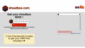 What Freeshoutbox.net website looked like in 2017 (6 years ago)