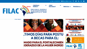 What Fondoindigena.org website looked like in 2017 (6 years ago)