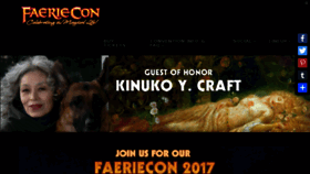 What Faeriecon.com website looked like in 2017 (6 years ago)