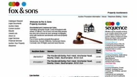 What Foxandsonsauctions.co.uk website looked like in 2017 (6 years ago)