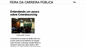 What Feiradacarreirapublica.com.br website looked like in 2017 (6 years ago)