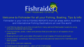 What Fishraider.com.au website looked like in 2017 (6 years ago)