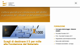 What Fondazionenotariato.it website looked like in 2017 (6 years ago)