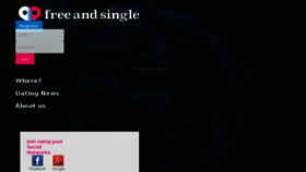 What Freeandsingle.com website looked like in 2017 (6 years ago)