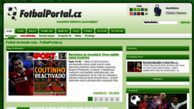 What Fotbalportal.cz website looked like in 2017 (6 years ago)