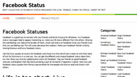 What Fbstatuses123.com website looked like in 2017 (6 years ago)
