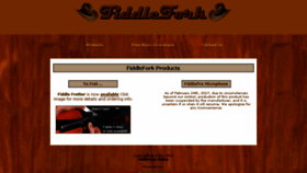 What Fiddlefork.com website looked like in 2017 (6 years ago)