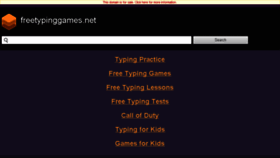 What Freetypinggames.net website looked like in 2017 (6 years ago)