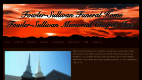 What Fowlersullivanfuneralhome.com website looked like in 2017 (6 years ago)