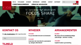 What Focus-advokater.dk website looked like in 2017 (6 years ago)