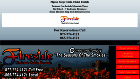 What Firesidechalets.com website looked like in 2017 (6 years ago)