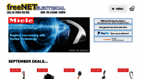 What Freenetelectrical.co.uk website looked like in 2017 (6 years ago)