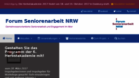 What Forum-seniorenarbeit.de website looked like in 2017 (6 years ago)