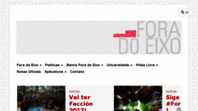 What Foradoeixo.org.br website looked like in 2017 (6 years ago)