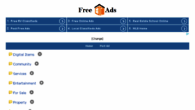 What Freeadshome.com website looked like in 2017 (6 years ago)