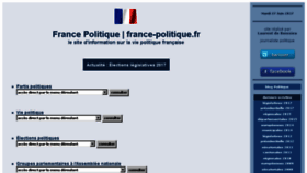 What France-politique.fr website looked like in 2017 (6 years ago)