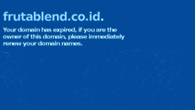 What Frutablend.co.id website looked like in 2017 (6 years ago)