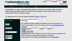 What Freestampalbum.com website looked like in 2017 (6 years ago)